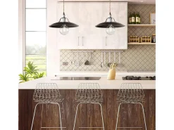 Sospensione Cantina Stile Industrial 1 Luce Ferro Marrone E Oro