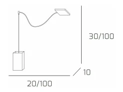 Sospensione Contemp Crazy Decentratori Metallo Cromo Vetro Bianco 1 Luce E27
