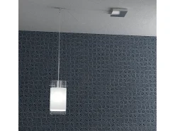 Sospensione Contemp Decentratori Wild Metallo Cromo Vetro Satinato 1 Luce E27