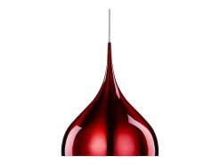 Sospensione Contemporanea Vibrante Alluminio Rosso 1 Luce E27