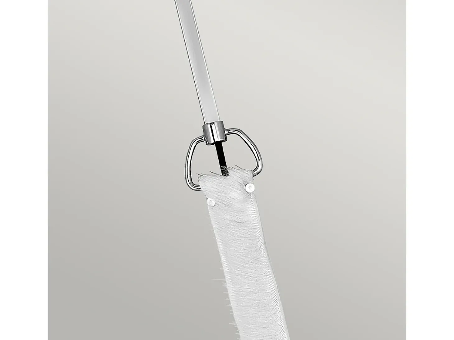 Sospensione Contemporanea Ludlow Acciaio Nichel Lucido Acrilico 1 Luce E27