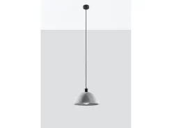 Sospensione Cupola Grigio Chiaro E27 Cúpula colgante gris claro E27