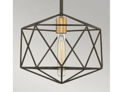 Sospensione Industrial Nordica Astrid Metallo Bronzo Opaco 1 Luce E27
