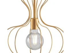 Sospensione Industrial Titty 1 Luce Ferro Laccato Oro
