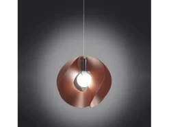 Sospensione Moderna Atom Polilux ® Rame E Metallo Cromo 1 Luce E27