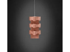 Sospensione Moderna Building Polilux ® Rame E Metallo Cromo 1 Luce E27