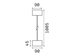 Sospensione Moderna Clio Alluminio Bianco 1 Luce E27