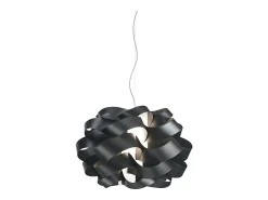 Sospensione Moderna Cloud Polilux ® Nero E Metallo Cromo 1 Luce E14