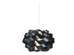 Sospensione Moderna Cloud Polilux ® Nero E Metallo Cromo 1 Luce E27