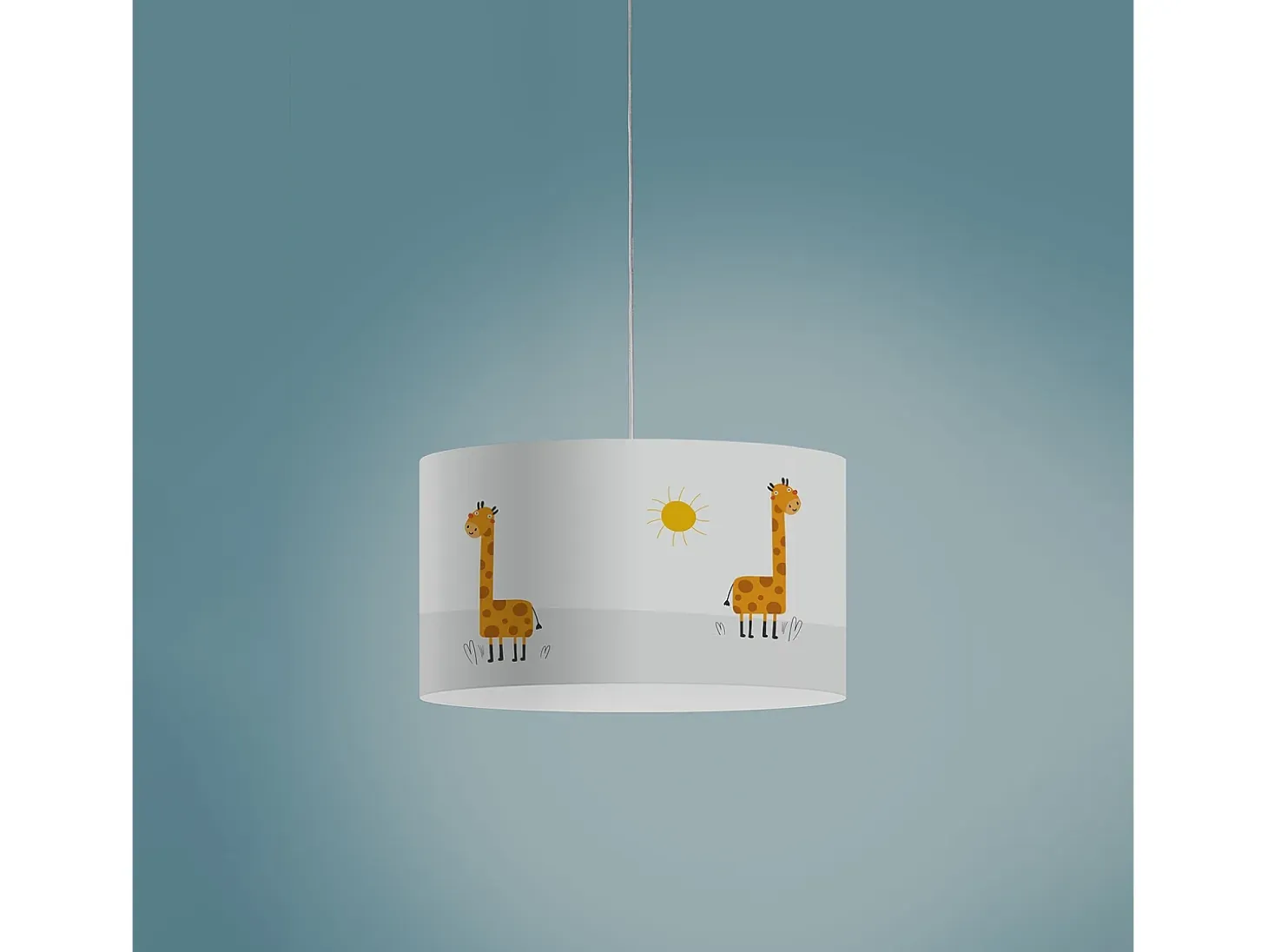 Sospensione Moderna Decokids Polilux ® Grafica Giraffa 1 Luce E27