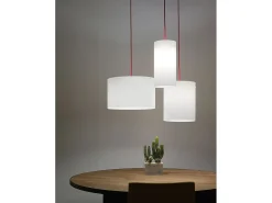 Sospensione Moderna Decolight Polilux ® Bianco 1 Luce E27 D40Cm