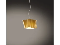 Sospensione Moderna Folio Polilux ® New Gold E Metallo Cromo 1 Luce E27