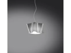Sospensione Moderna Folio Polilux ® Argento E Metallo Cromo 1 Luce E27