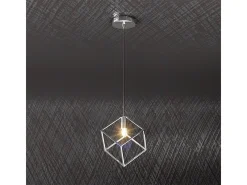 Sospensione Moderna Frame Metallo Cromo 1 Luce G9