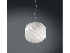 Sospensione Moderna Globe Polilux ® Bianco E Metallo Cromo 1 Luce E27