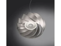 Sospensione Moderna Half Globe Polilux ® Argento Metallo Cromo 1 Luce E27