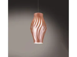 Sospensione Moderna Helios Polilux ® Rame 1 Luce E27 H40Cm