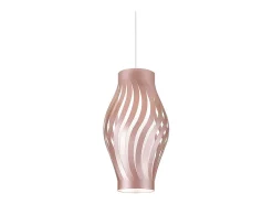 Sospensione Moderna Helios Polilux ® Pink Metal 1 Luce E27 H61Cm