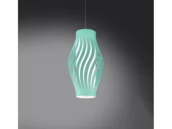 Sospensione Moderna Helios Polilux ® Verde Pastello 1 Luce E27 H61Cm