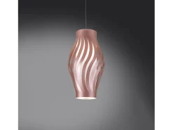 Sospensione Moderna Helios Polilux ® Pink Metal 1 Luce E27 H32Cm