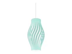 Sospensione Moderna Helios Polilux ® Verde Pastello 1 Luce E27 H40Cm