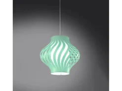 Sospensione Moderna Helios Larga Polilux ® Verde Pastello 1 Luce E27