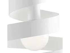 Sospensione Moderna Helix 1 Luce In Ferro Laccato Bianco