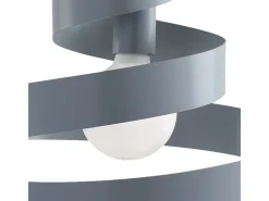 Sospensione Moderna Helix 1 Luce In Ferro Laccato Grigio