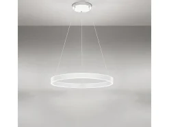 Sospensione Moderna Kirko Metallo Bianco Led 80W 3000K
