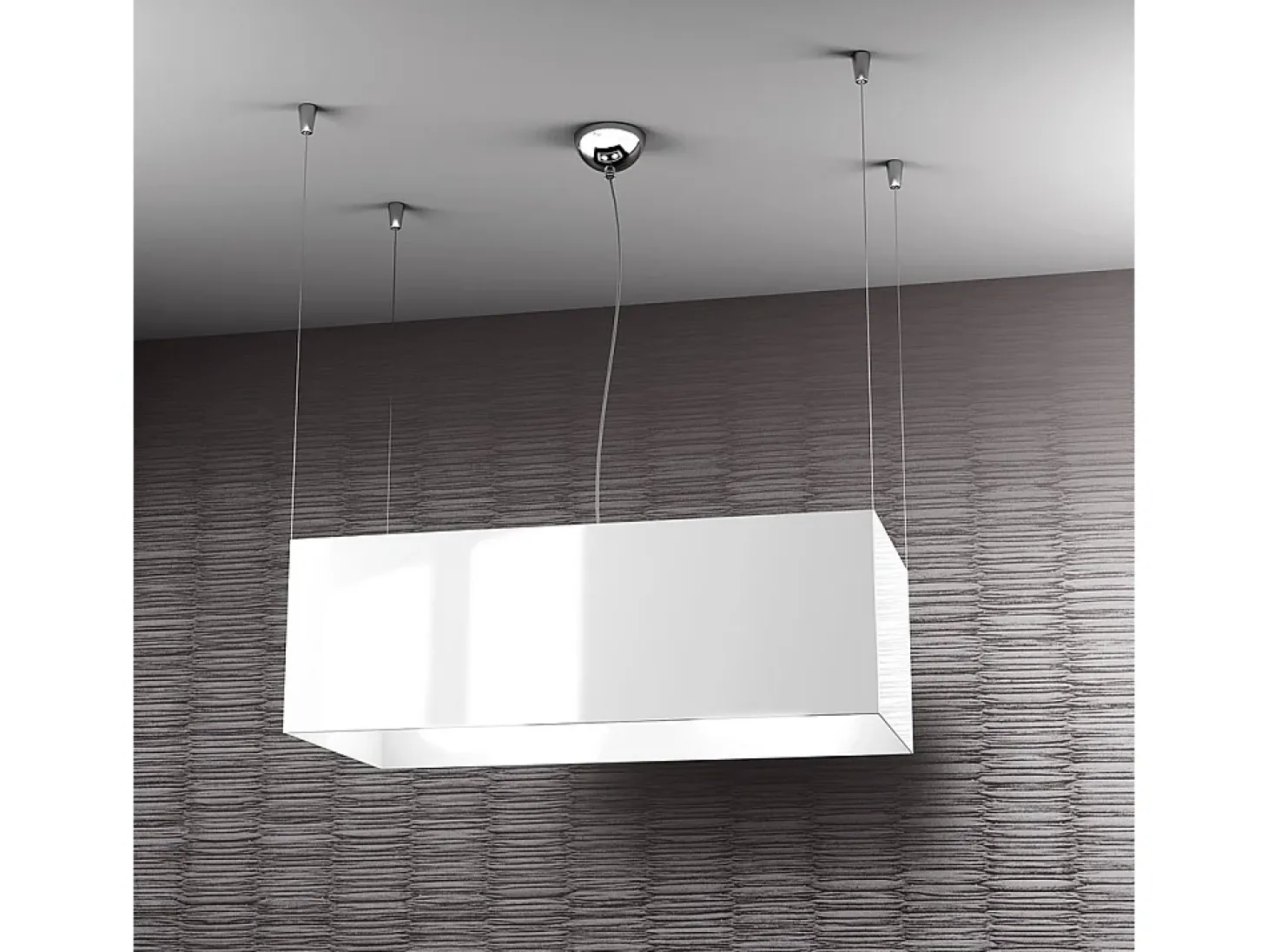 Sospensione Moderna Loft Metallo Cromo 2 Luci E27
