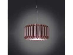 Sospensione Moderna Louise Polilux ® Pink Metal E Metallo Cromo 1 Luce E27