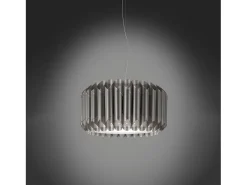 Sospensione Moderna Louise Polilux ® Argento E Metallo Cromo 1 Luce E27
