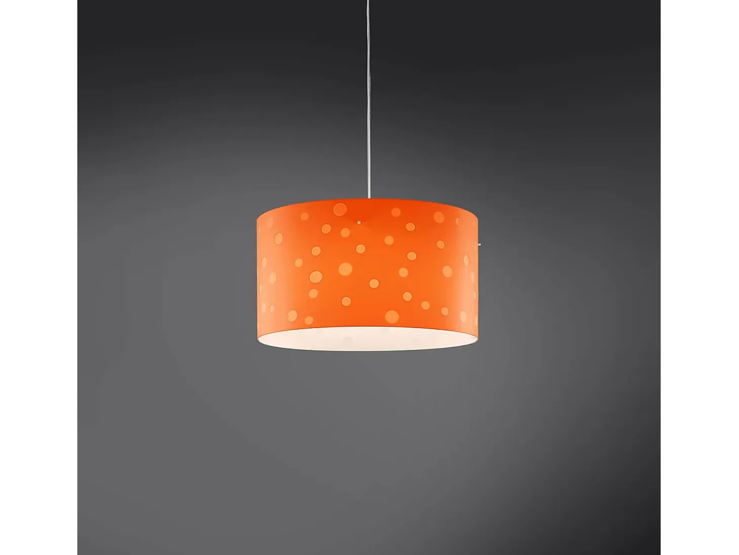Sospensione Moderna Pois Polilux ® Arancione 1 Luce E27 D40Cm