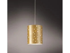 Sospensione Moderna Pois Polilux ® New Gold 1 Luce E27 D27Cm