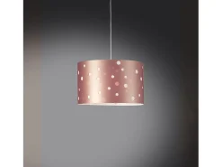 Sospensione Moderna Pois Polilux ® Pink Metal 1 Luce E27 D40Cm