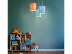 Sospensione Moderna Pois Polilux ® Verde Pastello 1 Luce E27 D27Cm