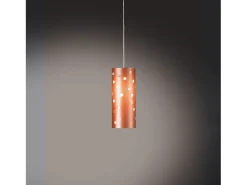 Sospensione Moderna Pois Polilux ® Rame Materie Plastiche Bianco 1 Luce E27