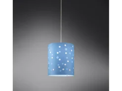 Sospensione Moderna Pois Polilux ® Blu Pastello 1 Luce E27 D27Cm