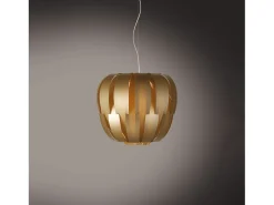 Sospensione Moderna Queen Polilux ® New Gold E Metallo Cromo 1 Luce E27