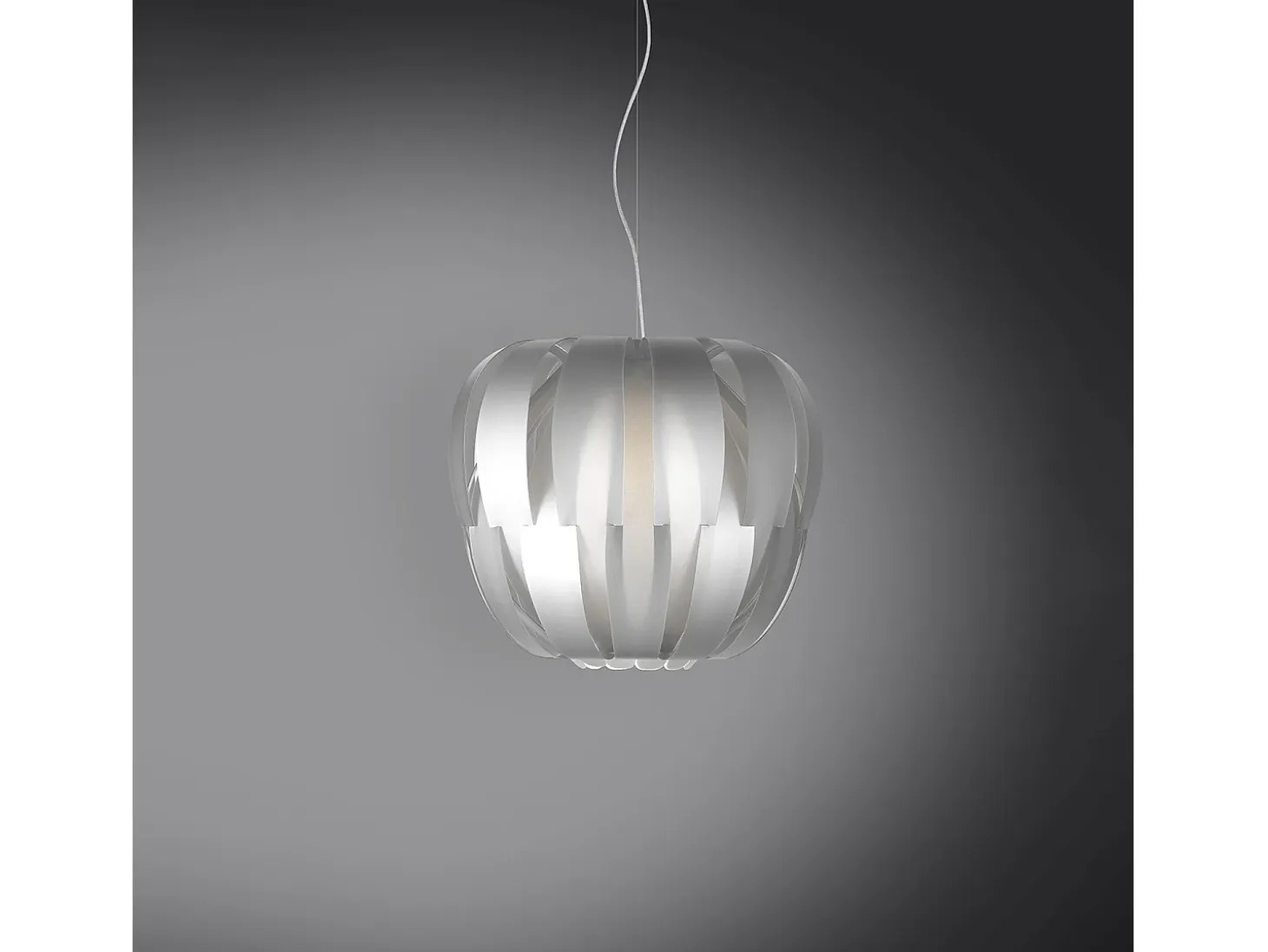 Sospensione Moderna Queen Polilux ® Argento E Metallo Cromo 1 Luce E14