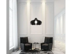 Sospensione Moderna Space Collection Polilux ® Fumè 1 Luce E27 D50Cm