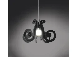 Sospensione Moderna Space Collection Polilux ® Fumè 1 Luce E27 D64Cm