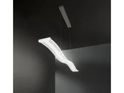 Sospensione Moderna Tape Metallo Bianco Led 48W Dimmerabile Ip20