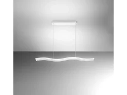 Sospensione Moderna Tape Metallo Bianco Led 48W Dimmerabile Ip20