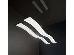 Sospensione Moderna Tape Metallo Bianco Led 48W Dimmerabile Ip20