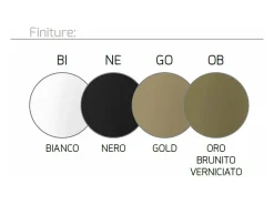 Sospensione Moderna Tornado Alluminio Oro Brunito Led 88W D.100Cm Luce Calda