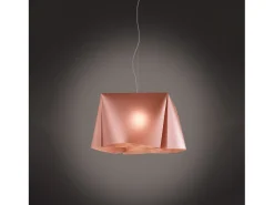 Sospensione Moderna Wanda Polilux ® Rame E Metallo Cromo 1 Luce E27 D60Cm