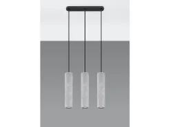 Sospensione Tripla Grigio Chiaro GU10 Lámpara colgante triple gris claro GU10