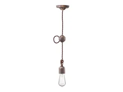Sospensione Vintage Ceramica Tortora 1 Luce E27