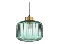 Sospensione Vintage-Decò Mint-2 Metallo Verde 1 Luce E27